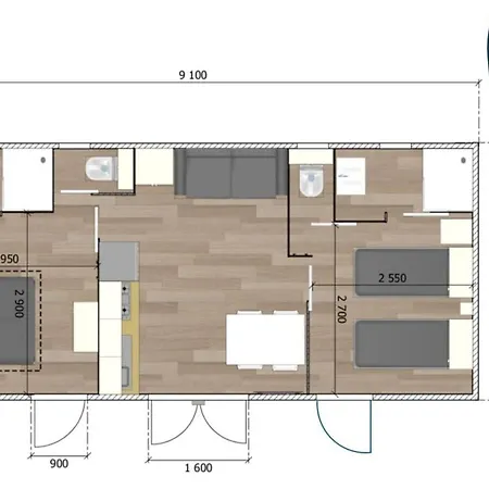 Mobil-home Confort 4 Pers. A - Api-1-52-1960 キャンプ場 パミエ